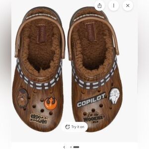 Crocs Star Wars x Classic Lined Clog Chewbacca good used condition Men 4/Woman 6